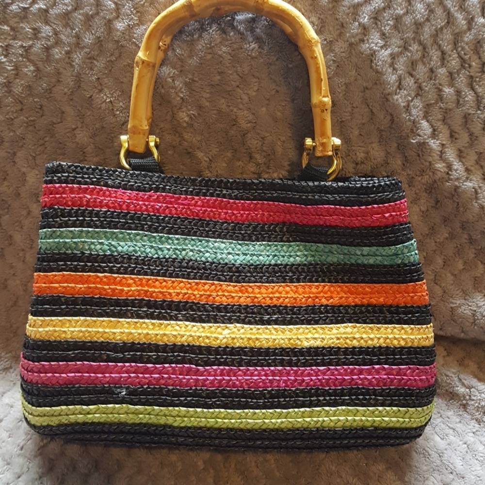 croft & barrow straw tote